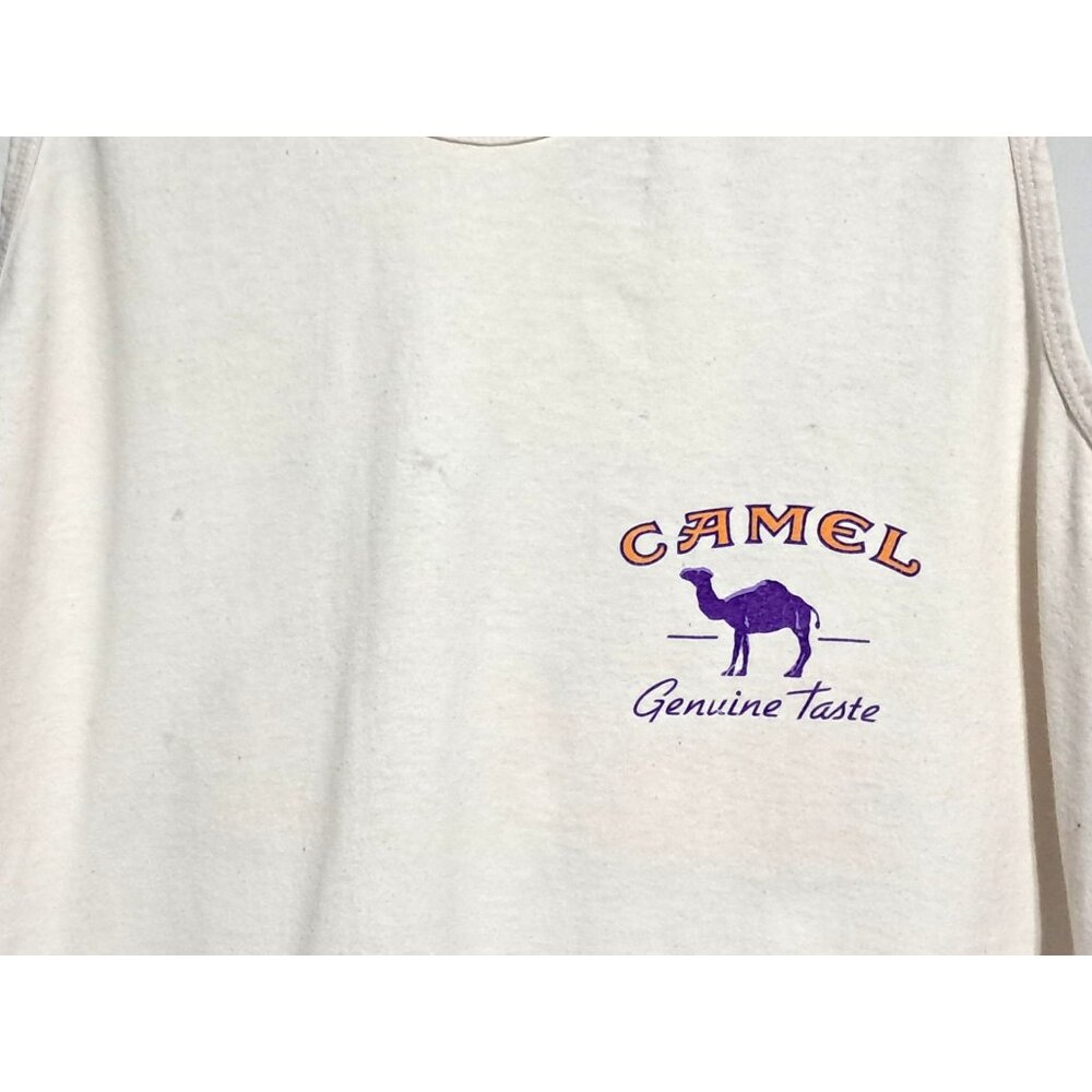 Single Stitch Joe Camel Tank Top Adult XL Mens Womens Unisex Tobacciana 90s Vtg - Picture 7 of 7